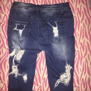 Ripped Bermuda Shorts